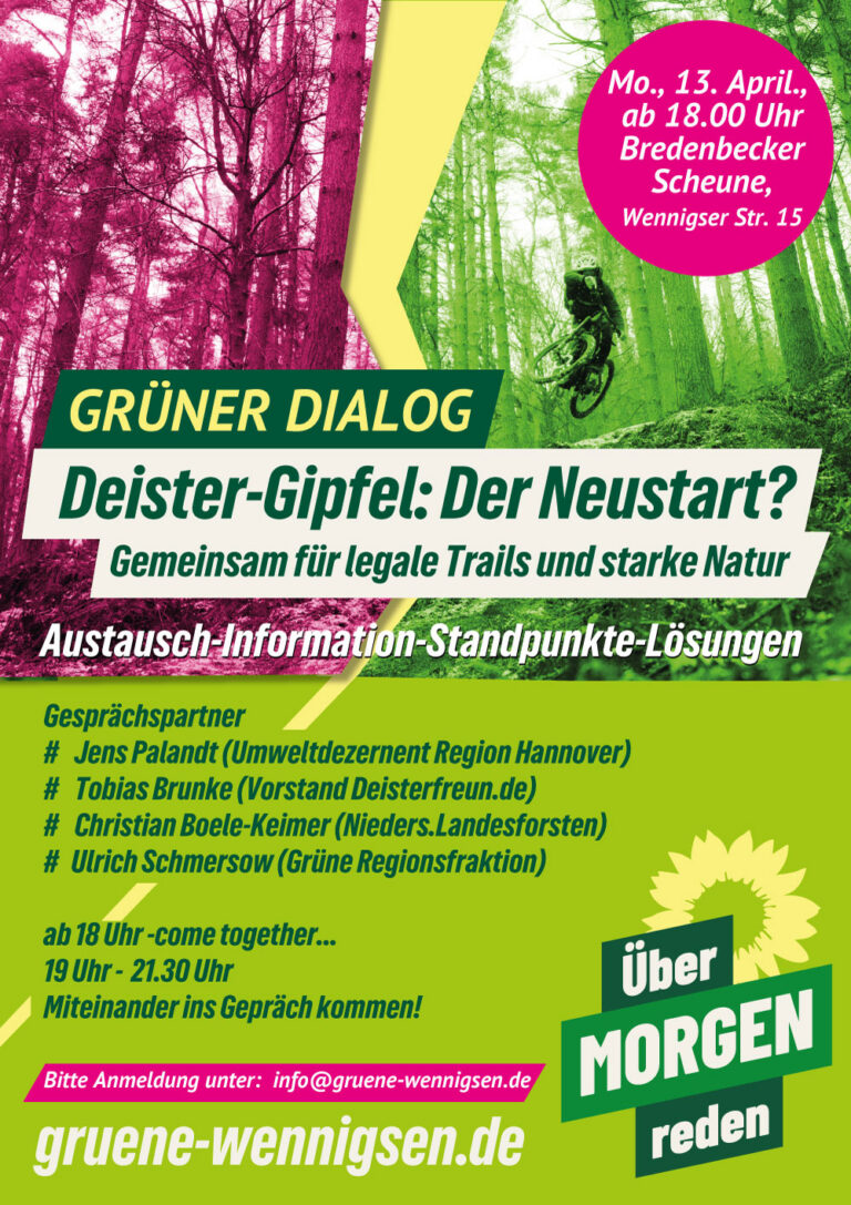 GRÜNER Dialog: Deister-Gipfel – der Neustart ?