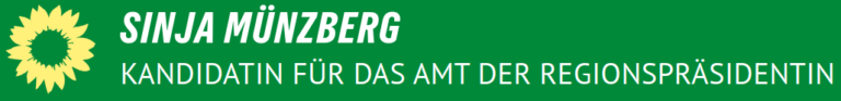Sinja Münzberg, unsere GRÜNE Kandidatin für das Amt der Regionspräsidentin
